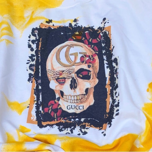 Yellow Tie-dyed Sweatshirt Pullover Soft 1 Of A Kind ❌PRICE FIRM - Picture 2 of 13